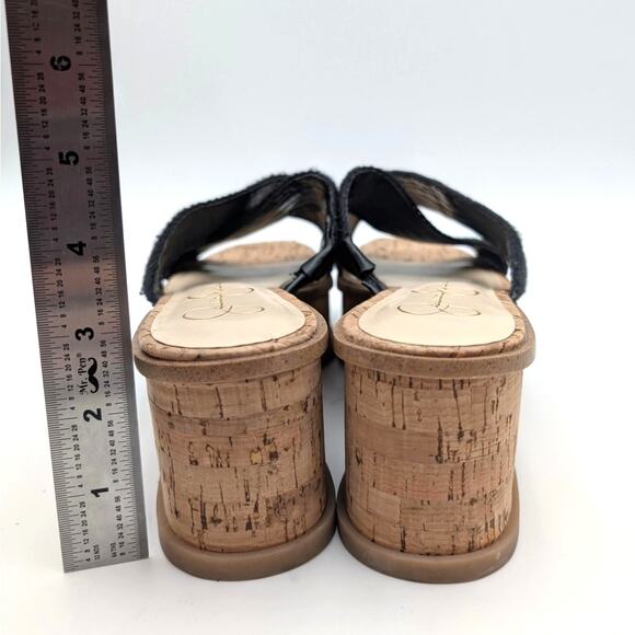 Jessica Simpson Ediza Women's Crochet Platform Sandals Black Size US8.5M EU39.5 - Picture 4 of 13